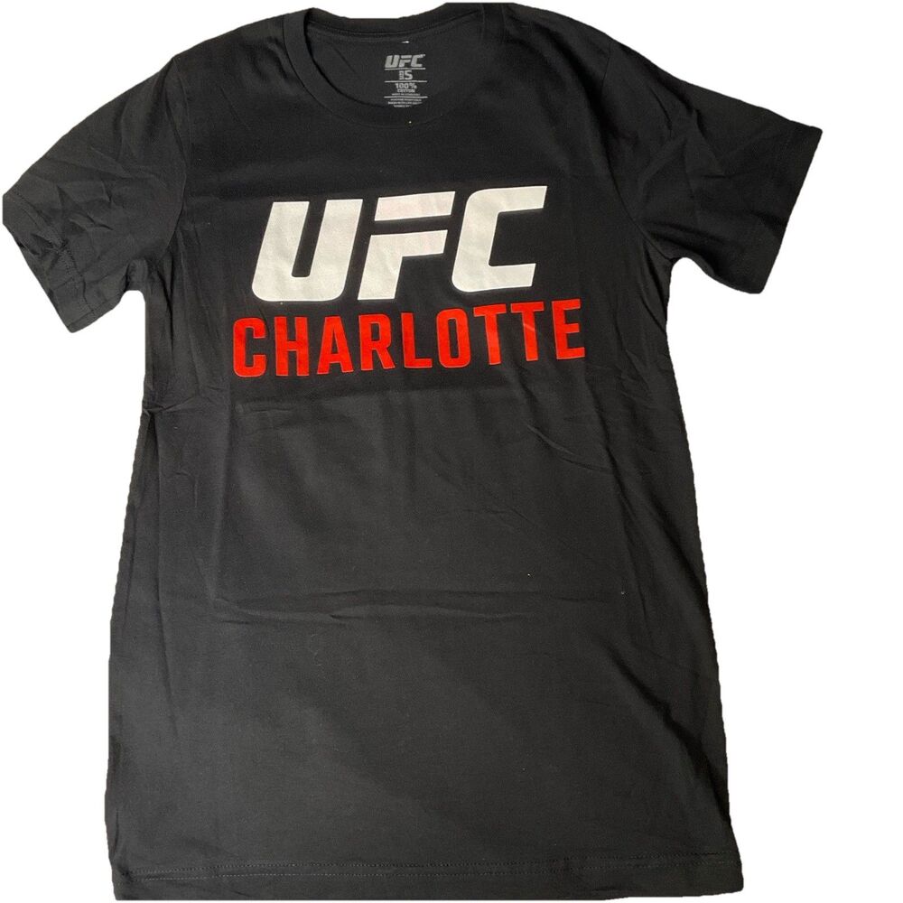 UFC T-Shirt Ladies Small Charlotte Fight Night Rozen Vs Struik Black